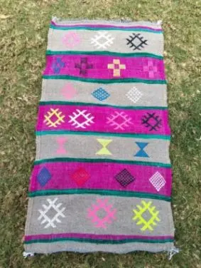 Tapis berbère coloré