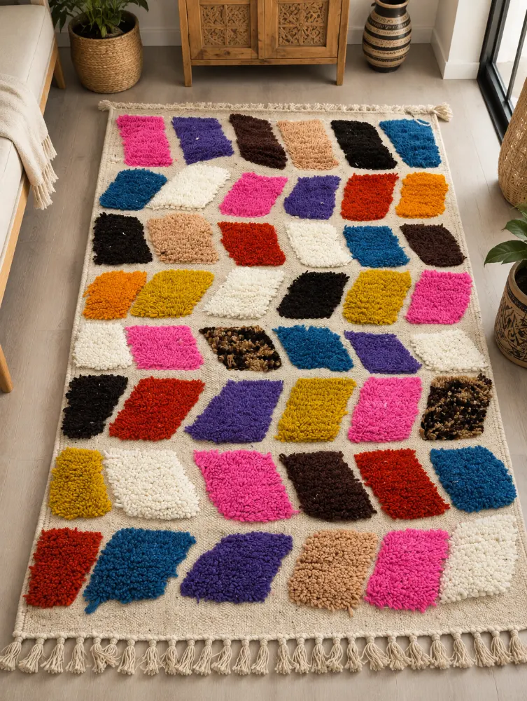 Tapis Traditionnel Fait Main 1 x 1,5 M