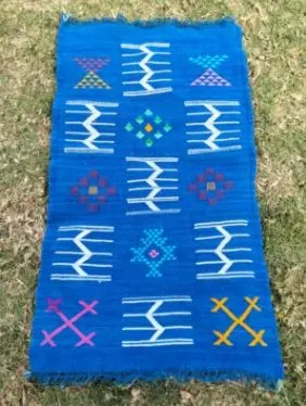 Tapis berbère bleu ROYAL