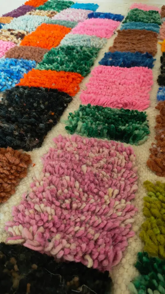 Natural Wool Multicolor Rug 1m x 1.5m