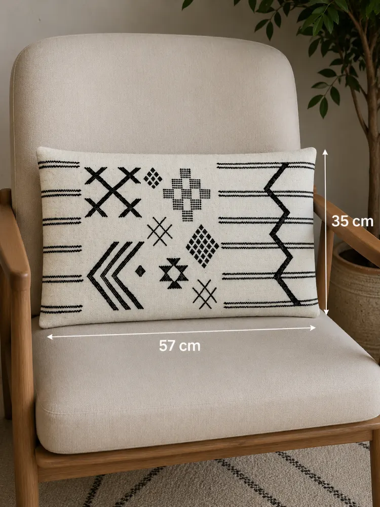 Oreiller en laine naturelle 46x46 cm - Confort et qualité