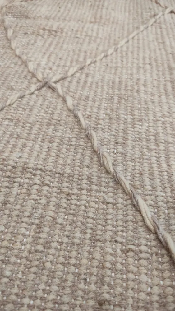 Handmade Natural Wool Hallway Rug 3m x 80cm