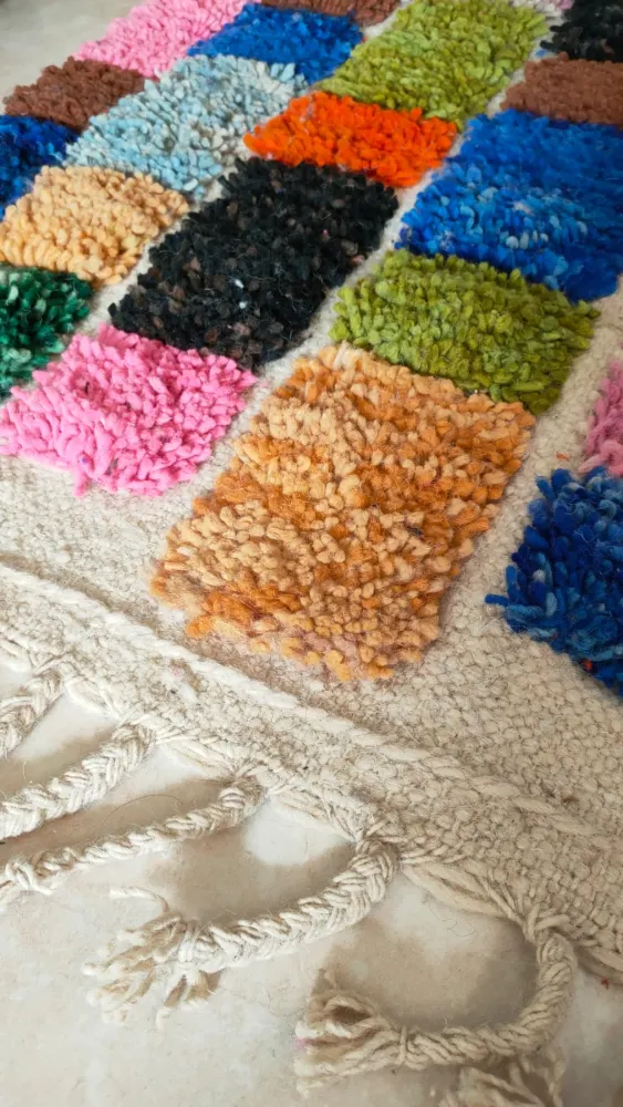 Natural Wool Multicolor Rug 1m x 1.5m