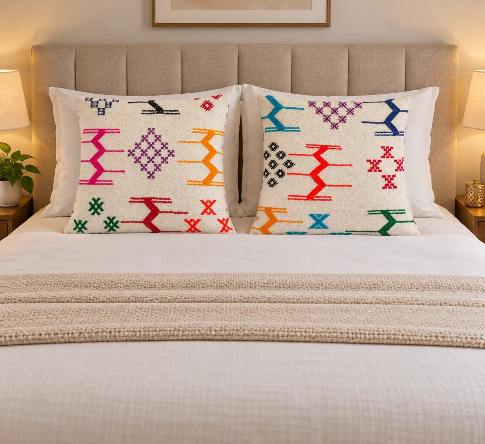 Oreillers en Laine 46x46 cm - Confort et Chaleur