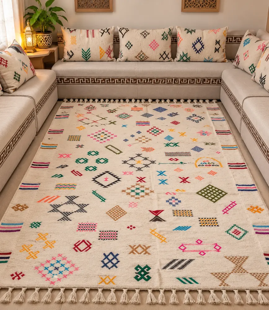 Tapis en Laine Naturelle Lavable 1.5x2.5